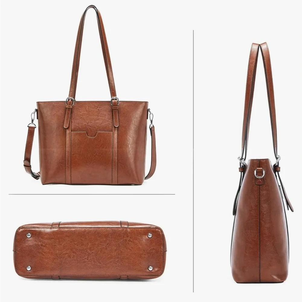 BROMEN Women Briefcase 16” Laptop Tote Bag Work Purse